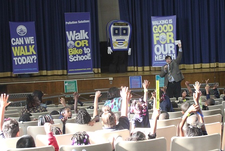 Walk or bike to school in Hudson County